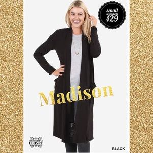 Black Cardigan Sweater with pockets